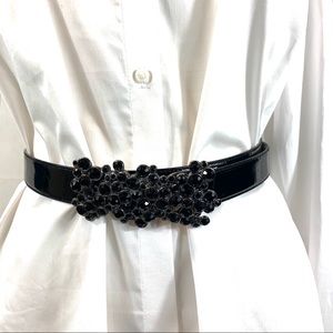 White House Black Market Patent Leather Belt